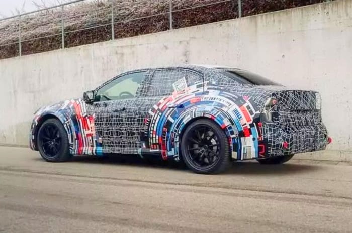 BMW M3 electric previewed with camouflaged prototype